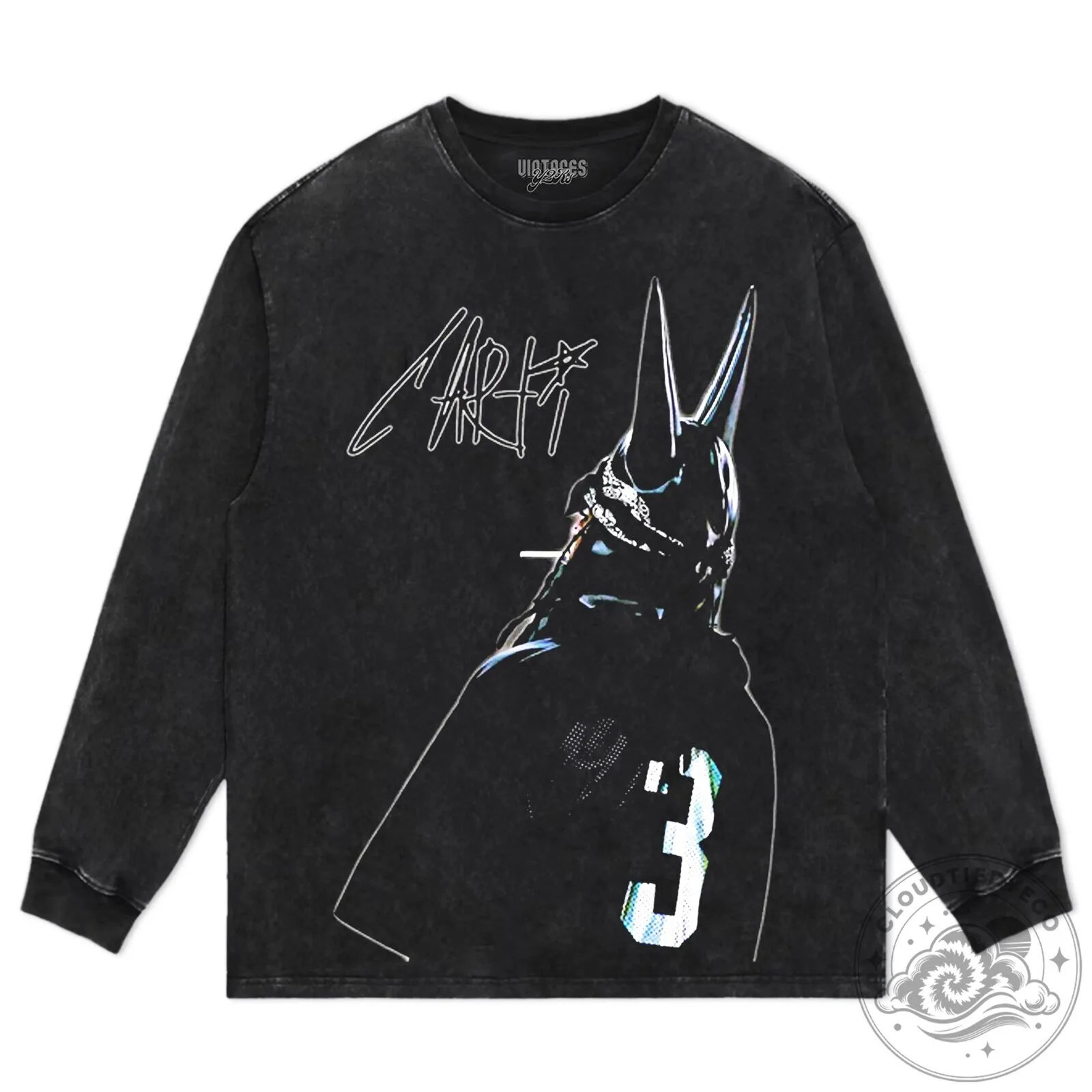 Playboi Carti 2024 Tour Black Graphic Short Sleeve T-Shirt - Cloud
